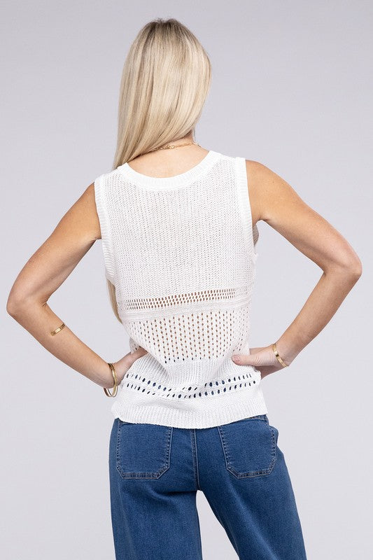 Holey Moley Knitted Vest