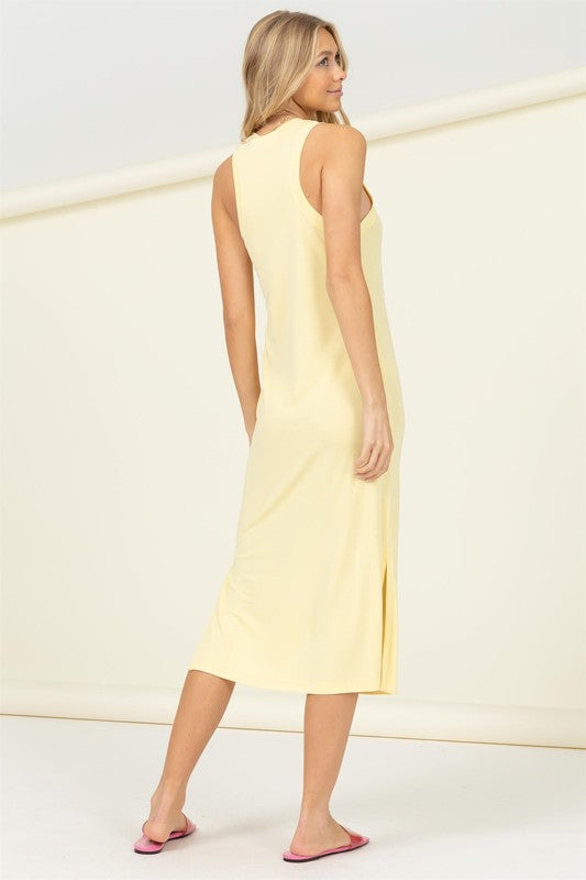 Hazy Dreams Sleeveless Mixi Dress